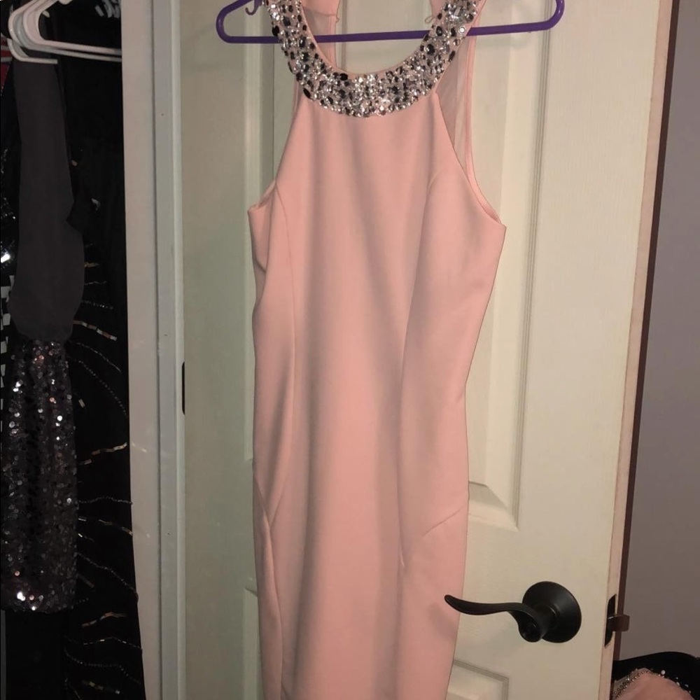 pink cocktail dress